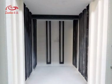 Qual é a aplicação dos elementos de aquecimento sic Visão transversal de um forno de laboratório de alta temperatura