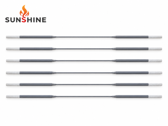 straight MoSi2 heating elements with the SUNSHINE logo