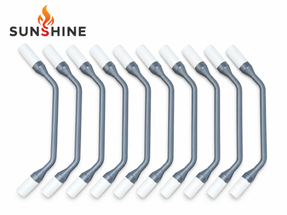 SUNSHINE MoSi2 heating elements with angled terminal ends